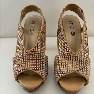 Moda Spana Quinton Multi colored strap heels